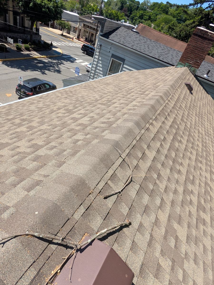 Asphalt shingle roof inspection